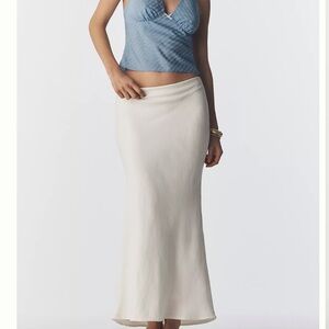 NWT Anthroplogie The Tilda Maxi Slip Skirt: Linen Edition